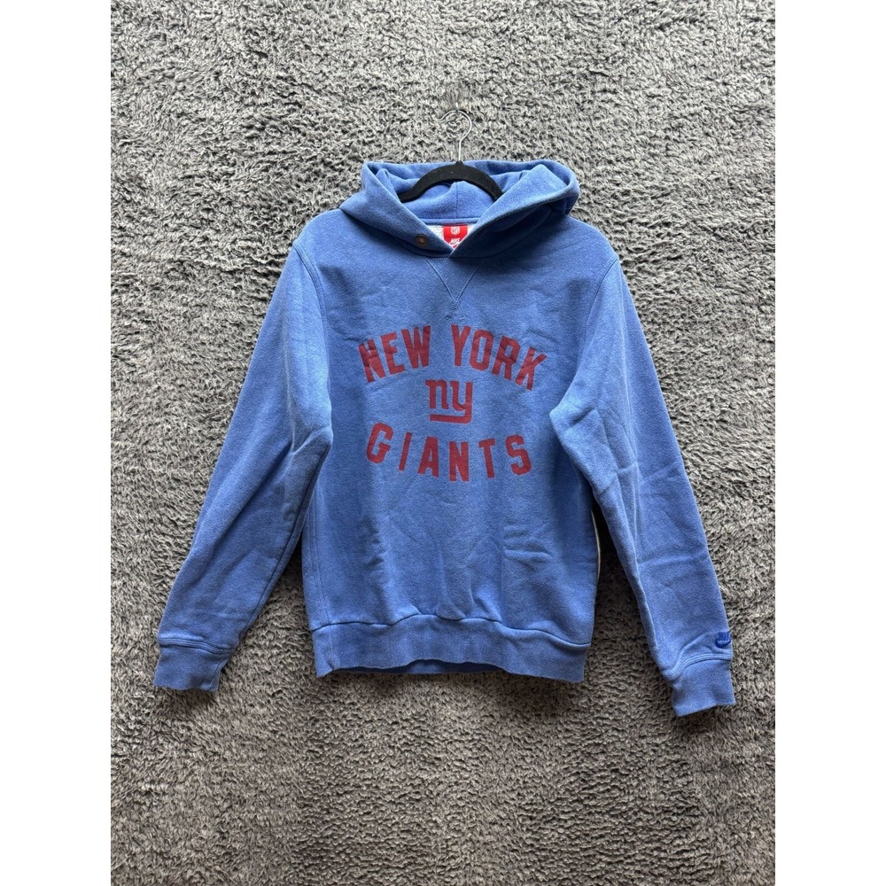 Nike New York Giants Blue NFL Football Pullover Hoodie Men Size S